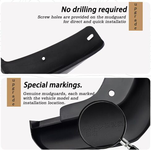 for RAV4 2025 2024 2023 2022 2021 2020 2019 mudguards, Factory Style, no Drilling Required, Rear Wheel mudguards, Splash Guards RAV4 2025 Accessories. in Saudi Arabia