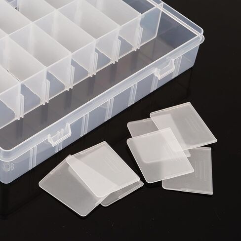 24 Compartments Electronic Components Storage Box Case, SMD SMT Case, Electronic Component Storage Box (7.6 x 5.2 x 1.3 inch) in Saudi Arabia