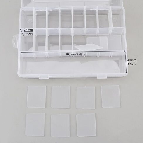 24 Compartments Electronic Components Storage Box Case, SMD SMT Case, Electronic Component Storage Box (7.6 x 5.2 x 1.3 inch) in Saudi Arabia
