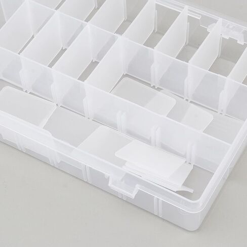 24 Compartments Electronic Components Storage Box Case, SMD SMT Case, Electronic Component Storage Box (7.6 x 5.2 x 1.3 inch) in Saudi Arabia