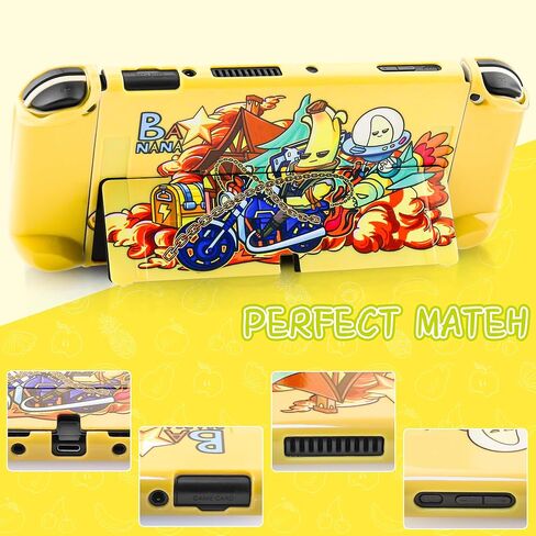 Carrying Case Compatible with Nintendo Switch/Switch OLED, Tear of The Kingdom Portable Travel Hard Shell for Switch Accessories with Game Card Case, Handle Strap, 2 Thumb Grip Caps, Black in Saudi Arabia