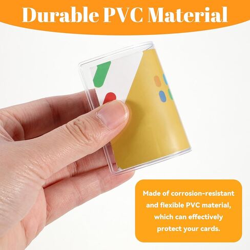 20 قطعة من أكمام حماية بطاقة الائتمان، 3.54 × 2.24 واقي بطاقة الضمان الاجتماعي من مادة PVC الشفافة، غطاء واقي مقاوم للماء لبطاقات SSN/الأعمال/الائتمان in Saudi Arabia