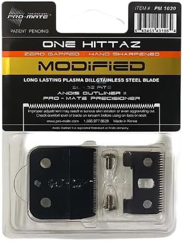 Andis T-Outliner & GTX Replacement One Hittaz Zero Gap Modified T Blades (Extra Thin & Sharp) By Pro-Mate in Saudi Arabia