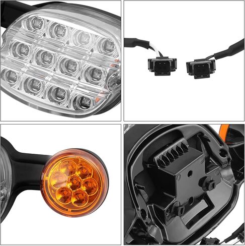 TCT-MOTORPARTS LED Tail Light Brake Turn Signal Fit For Harley Low Rider ST FXLRST FXLR 2022-2025 El Diablo FXRST 2022 in Saudi Arabia