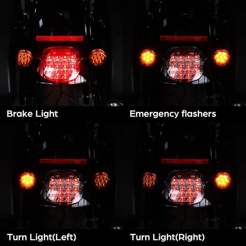 TCT-MOTORPARTS LED Tail Light Brake Turn Signal Fit For Harley Low Rider ST FXLRST FXLR 2022-2025 El Diablo FXRST 2022 in Saudi Arabia