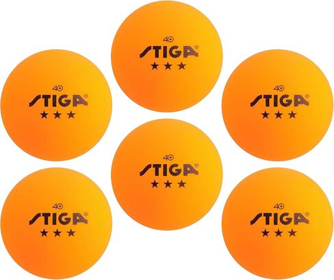 STIGA Tournament-Quality 3-Star Ping Pong Balls – 144 Bulk Pack (White) - Official Size and 40mm Weight – Ultimate Durability and High-Performance Table Tennis Balls in Kuwait