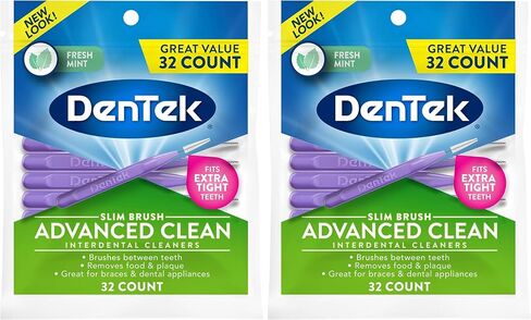DenTek Easy Brush Interdental Cleaners, Mint, 16 Count in Kuwait
