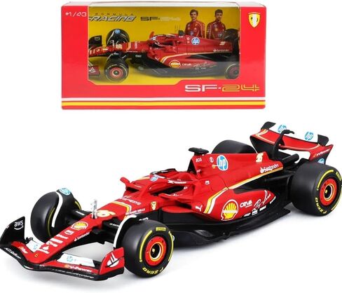 سيارة سباق جديدة من السبائك 2024 1/43 F1 SF24 #16 Leclerc لنموذج سيارة فيراري مجموعة صيغة السيارة (تعبئة صندوق ملون) in Kuwait