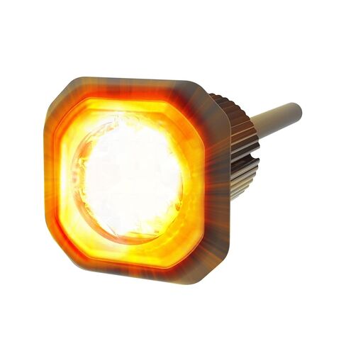 ECCO LED High-Intensity Directional LEDs Amber White 0.6 amps 12V 24V 69 flash patterns Waterproof Warning Light Construction Caution Lights for Truck off Road car Commercial Vehicles, 5 Year Warranty in Saudi Arabia