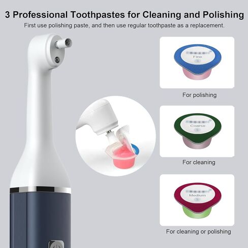 Heartyfly Dental Tools, Electric Tooth Polisher & Manual Teeth Cleaning Kit for Cleaning and Polishing of Tooth, 2 in 1 Dental Tools Kit for Complete Dental Care in Kuwait