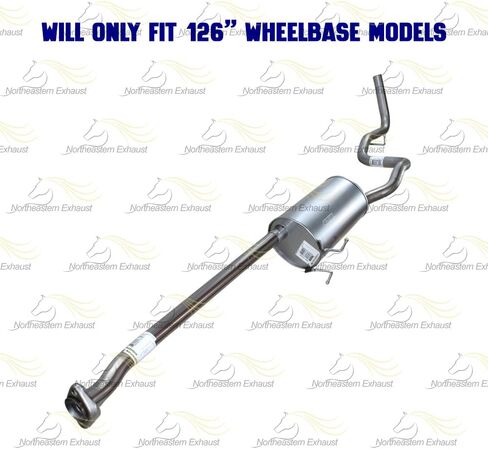 Northeastern Exhaust | Stainless Steel Exhaust Intermediate Pipe, Muffler & Tail Pipe Exhaust System Kit Compatible for Mazda B3000 2004-2007 3.0L | Free Gasket and Clamps Included in Saudi Arabia