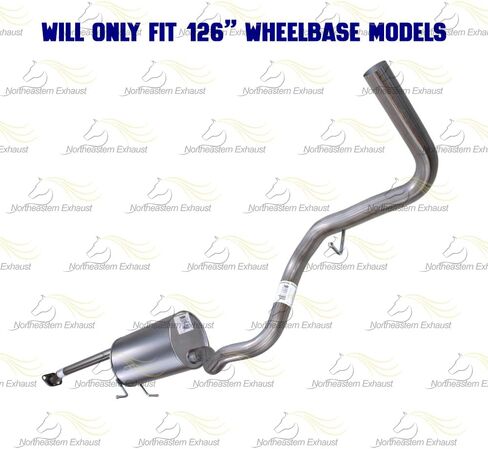 Northeastern Exhaust | Stainless Steel Exhaust Intermediate Pipe, Muffler & Tail Pipe Exhaust System Kit Compatible for Mazda B3000 2004-2007 3.0L | Free Gasket and Clamps Included in Saudi Arabia