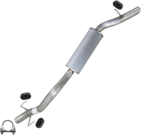Northeastern Exhaust | Stainless Steel Resonator Assembly Compatible for 2005-2007 Saturn Relay 3.5L 3.9L AWD | Free Clamp and Hangers Included | Automotive Replacement Part in Saudi Arabia