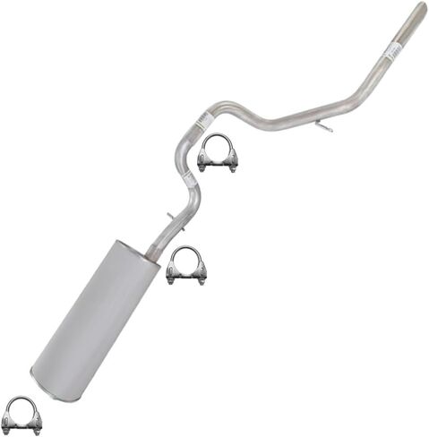 Northeastern Exhaust | Stainless Steel Muffler, Extension Pipe and Tail Pipe Exhaust Kit Compatible for 2002-2005 Ford Explorer 4.6L | Free Clamps Included | Automotive Replacement Part in Saudi Arabia