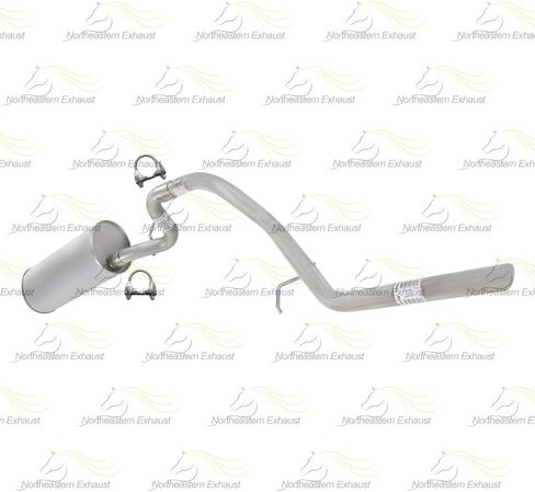 Northeastern Exhaust | Stainless Steel Muffler, Extension Pipe and Tail Pipe Exhaust Kit Compatible for 2002-2005 Ford Explorer 4.6L | Free Clamps Included | Automotive Replacement Part in Saudi Arabia