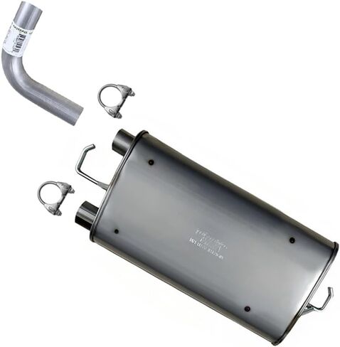 Exhaust Muffler & Tailpipe Kit Compatible for 2009-2010 Pontiac Vibe 2.4L | Stainless Steel | Northeastern Exhaust | Free Clamps Included | Automotive Replacement Part | Direct-Fit in Saudi Arabia