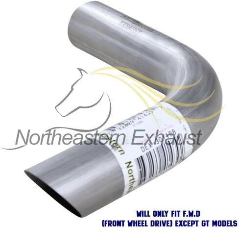 Exhaust Muffler & Tailpipe Kit Compatible for 2009-2010 Pontiac Vibe 2.4L | Stainless Steel | Northeastern Exhaust | Free Clamps Included | Automotive Replacement Part | Direct-Fit in Saudi Arabia