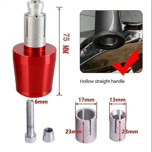 أطراف مقابض المقبض 7/8 بوصة مقابض يد مطاطية من الجل لأبريليا RS660 RS 660 2020 2021 2022 2023 (اللون: برتقالي) in Kuwait