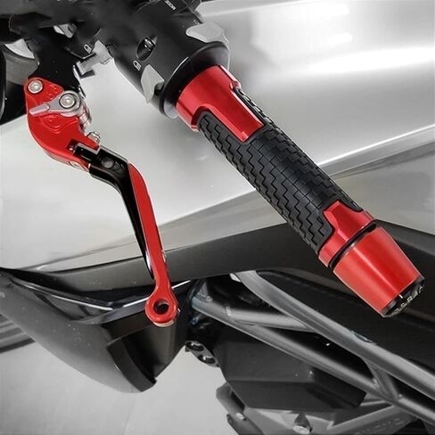أطراف مقابض المقبض 7/8 بوصة مقابض يد مطاطية من الجل لأبريليا RS660 RS 660 2020 2021 2022 2023 (اللون: برتقالي) in Kuwait