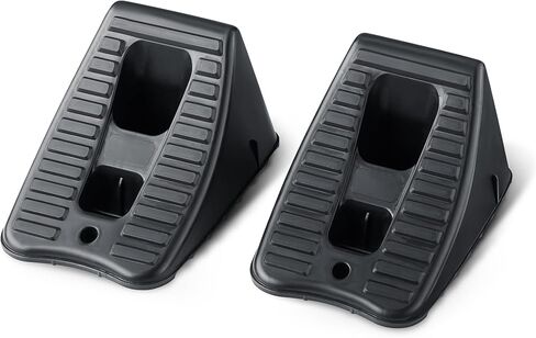 Amazon Basics - Automotive Wheel Chocks, Black, 2 Pack in Saudi Arabia