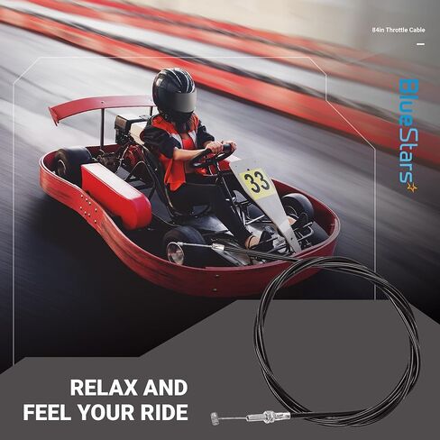 طقم كابل خانق Go Kart مقاس 84 بوصة من BlueStars - متوافق مع Coleman KT196، محركات Predator 196cc/212cc/224cc 6.5HP، عربة Go Kart التي تعمل بالغاز للطرق الوعرة Hisun HS200GK in Saudi Arabia