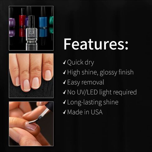 Seche Vive - Instant Gel Effect Top Coat - 14ml / 0.5oz by Seche Vive in Kuwait