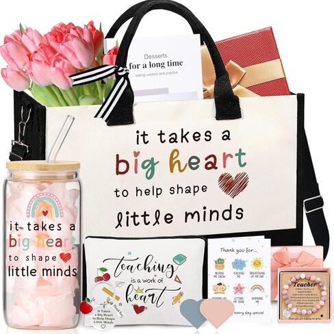 Teacher Appreciation Gifts for Women with Tote Bag,Back To School Gift,Thank You Teacher Gifts from Student in Saudi Arabia