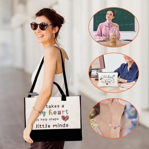 Teacher Appreciation Gifts for Women with Tote Bag,Back To School Gift,Thank You Teacher Gifts from Student in Saudi Arabia