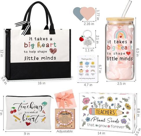 Teacher Appreciation Gifts for Women with Tote Bag,Back To School Gift,Thank You Teacher Gifts from Student in Saudi Arabia