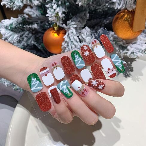 12 Sheets Halloween Nail Wraps Stickers, Nail Polish Strips DIY Self-Adhesive Full Glitter Nail Art Decals Pumpkin Bat Ghost Spider Skull Pattern with 2 Piece Nail Files for Party Decor (168 Pieces) in Kuwait
