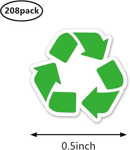 Recycle Planner Stickers, 0.5in Monthly Scrapbooking Kids DIY Arts Crafting 208-Pack in Kuwait