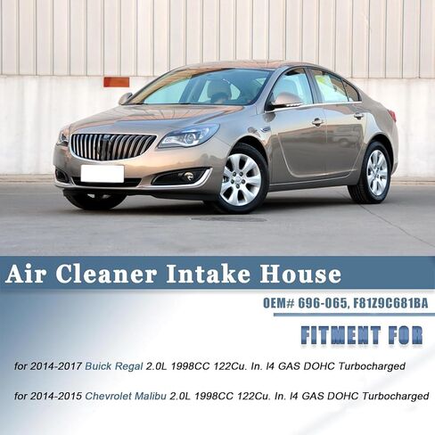 منقي هواء AUCERAMIC 22970027 - خرطوم قناة أنبوب السحب مع مشبك مناسب لـ 2014-2017 Buick Regal لـ 2014-2015 شيفروليه ماليبو 2.0L in Saudi Arabia