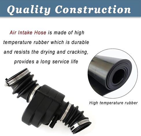 منقي هواء AUCERAMIC 22970027 - خرطوم قناة أنبوب السحب مع مشبك مناسب لـ 2014-2017 Buick Regal لـ 2014-2015 شيفروليه ماليبو 2.0L in Saudi Arabia
