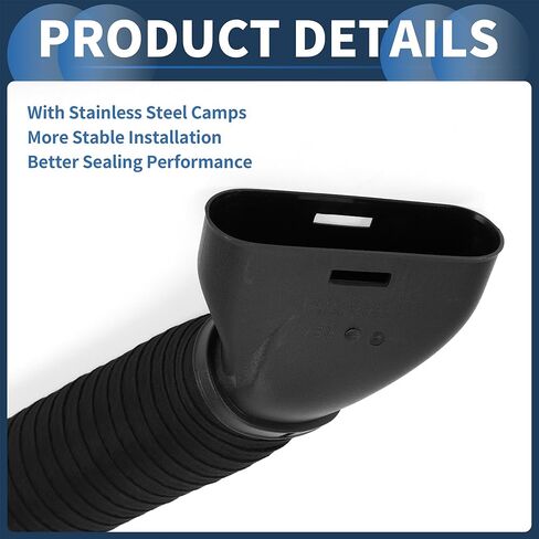 Air Cleaner Intake-Inlet Duct Tube Hose, No.A2720900282 for Mercedes Benz C230 C280 C350 2006-2007 Black, 1 Pc in Saudi Arabia