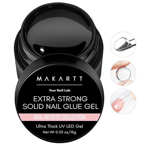 Makartt Nail Glue with Glue Remover Kit, Super Strong Nail Glue 7ML for Acrylic Nails Press On Nails,10ML Glue Off Fake Nails, Remover for Super Glue, Nail Polish Easy Application Nail Art Supplies in Saudi Arabia