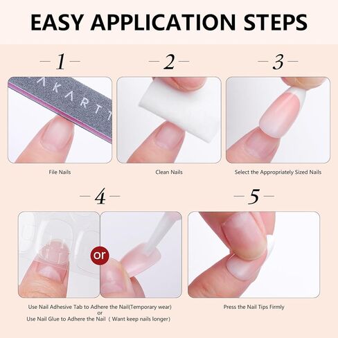 Makartt Nail Glue with Glue Remover Kit, Super Strong Nail Glue 7ML for Acrylic Nails Press On Nails,10ML Glue Off Fake Nails, Remover for Super Glue, Nail Polish Easy Application Nail Art Supplies in Kuwait