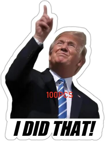 100pcs Trump I Did That Stickers Gas Pump Stickers Decal, Anti Trump Stickers, Fuck Donald Trump Mega Merchandise in Kuwait