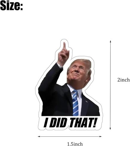 100pcs Trump I Did That Stickers Gas Pump Stickers Decal, Anti Trump Stickers, Fuck Donald Trump Mega Merchandise in Kuwait