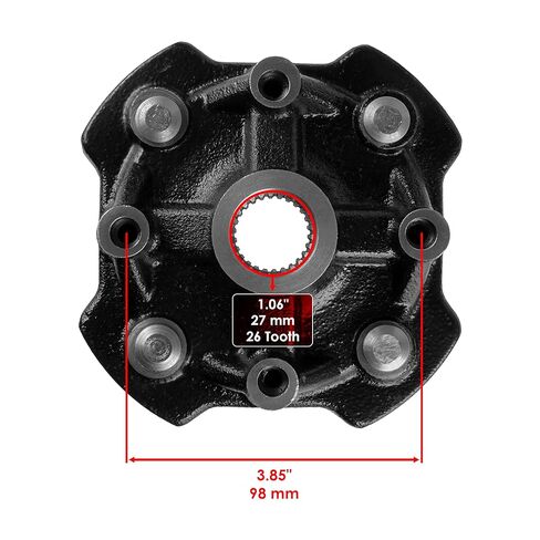 Caltric Front Left and Right Wheel Hub Compatible with Honda Rancher 420 TRX420FE 4X4 2014-2022 in Saudi Arabia