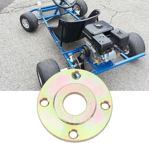 Heavy Duty Go Kart Axle Disc Brake Hub, 26mm Steel Alloy, 4 Stud Fixed Seat Adapter Plate, for Enhanced Brake Performance on 25-26mm Diameter Axles in Saudi Arabia