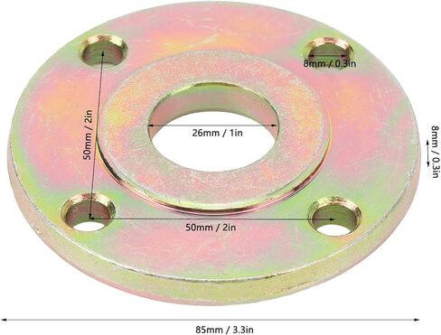 Heavy Duty Go Kart Axle Disc Brake Hub, 26mm Steel Alloy, 4 Stud Fixed Seat Adapter Plate, for Enhanced Brake Performance on 25-26mm Diameter Axles in Saudi Arabia