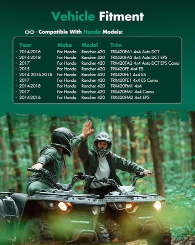 SCITOO Front CV Axle Shaft Assembly Fit 2014-2018 for Honda Rancher 420 ‎44220-HR3-W51 Left and Right in Saudi Arabia
