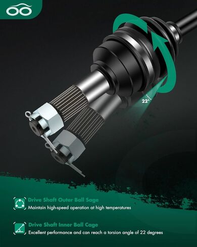 SCITOO Front CV Axle Shaft Assembly Fit 2014-2018 for Honda Rancher 420 ‎44220-HR3-W51 Left and Right in Saudi Arabia