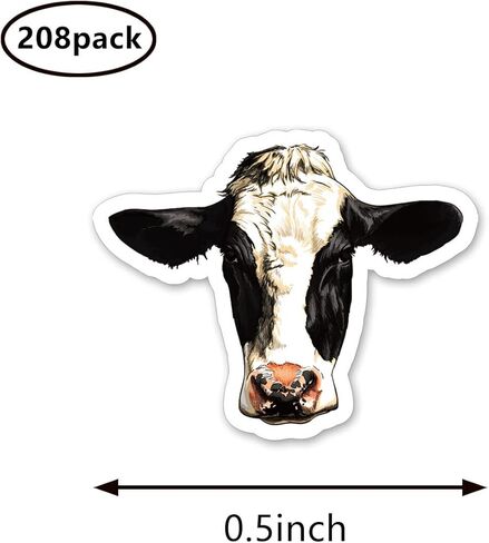 Cow Head Planner Stickers, 0.5in Monthly Scrapbooking Kids DIY Arts Crafting 208-Pack in Saudi Arabia