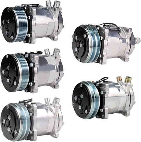 508 SD508 5H14 12V / 24V Serpentine Compressor 1/2/ 6/8 Groove V Belt Pulley Tractor Excavator Heavy Duty Truck AC(2A-12V) in Saudi Arabia