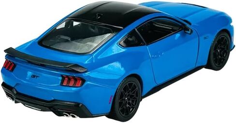 1:25 Scale Diecast Model Car Compatible with Welly 2024 Ford Mustang GT Blue with Black Roof 24123W in Saudi Arabia