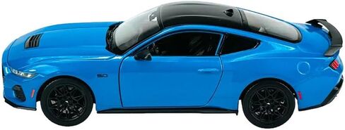 1:25 Scale Diecast Model Car Compatible with Welly 2024 Ford Mustang GT Blue with Black Roof 24123W in Saudi Arabia