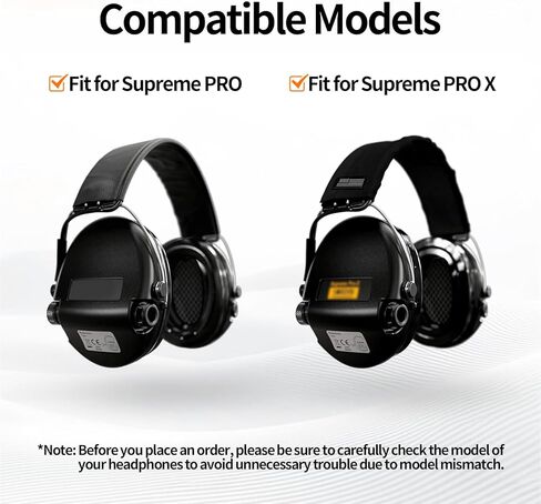 Replacement Gel Ear Pads for Sordin Supreme PRO PRO X Headphone, Headsets TPU Ear Cushions Earmuffs Protector in Saudi Arabia