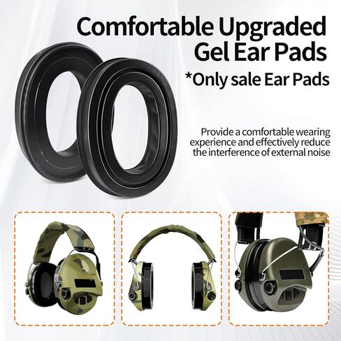 Replacement Gel Ear Pads for Sordin Supreme PRO PRO X Headphone, Headsets TPU Ear Cushions Earmuffs Protector in Saudi Arabia