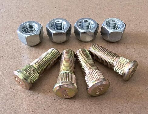 4pcs 1/2"-20 Wheel Stud 116-1696 with Lug Nuts Replacement for Toro Exmark Aerators Staris Lazer Z E S X Staris Lawn Mower in Saudi Arabia